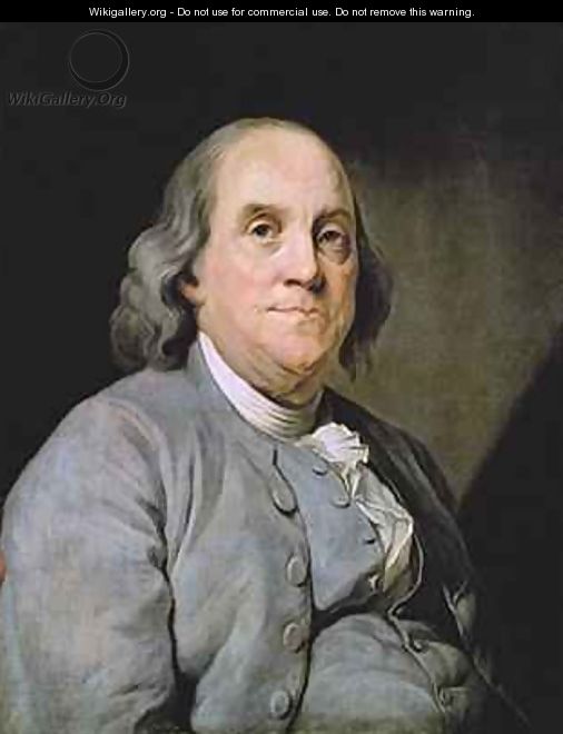 Portrait of Benjamin Franklin 2 - Joseph Siffrein Duplessis