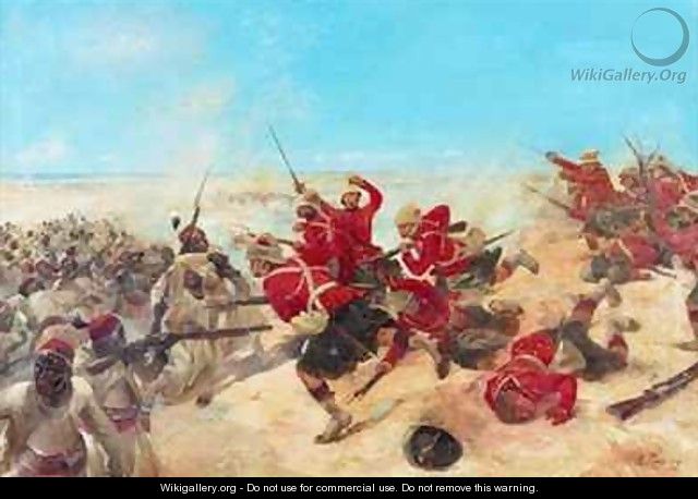 The Black Watch at the Battle of Tel el Kebir on the 13th September - Henri-Louis Dupray