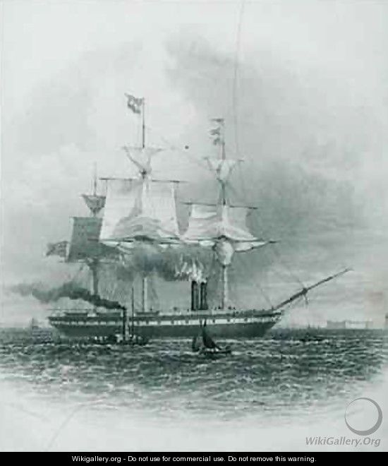 Liverpool The Great Britain Leaving Port in 1853 - (after) Duncan, Edward