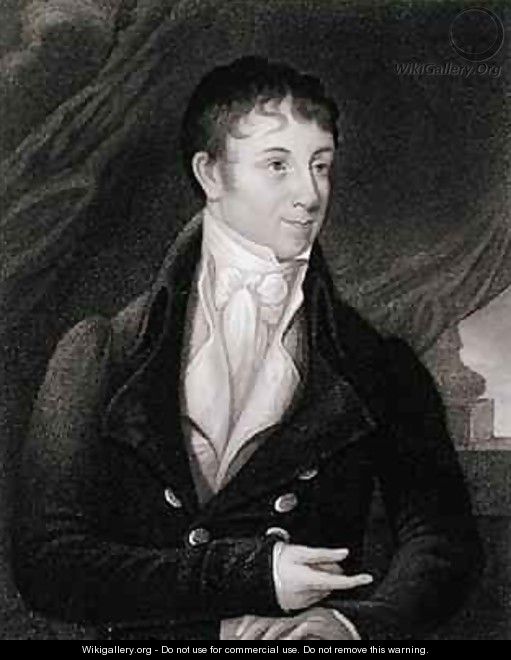 Portrait of Charles Brockden Brown 1771-1810 - (after) Dunlap, William