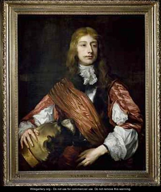 Thomas Killigrew and his dog - (after) Dyck, Sir Anthony van