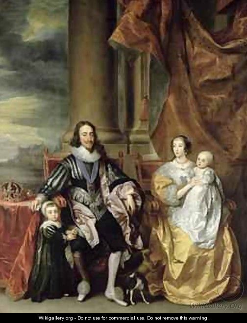 King Charles I 1600-49 and his Family - (after) Dyck, Sir Anthony van