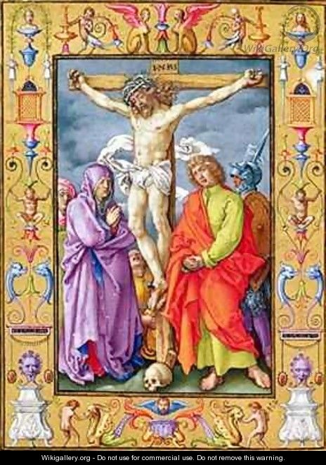 Ms 39 1601 The Crucifixion from Passio Domini Nostri Jesu Christi Secundum Joannem - (after) Durer or Duerer, Albrecht