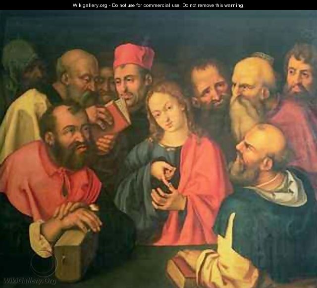 Christ aged twelve among the scribes - (after) Durer or Duerer, Albrecht