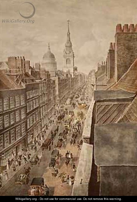 View of Cheapside - (after) Duryer, W.