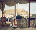 The French Consul Monsieur Fauvel on the terrace of his house in Athens - (after) Dupre, Louis