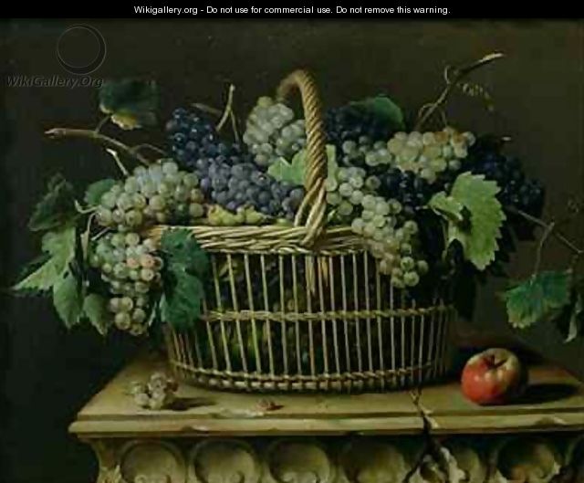 A Basket of Grapes - Pierre Dupuis