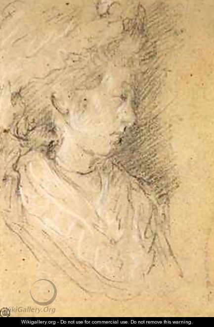 Study of a woman in a Mob Cap - Thomas Gainsborough
