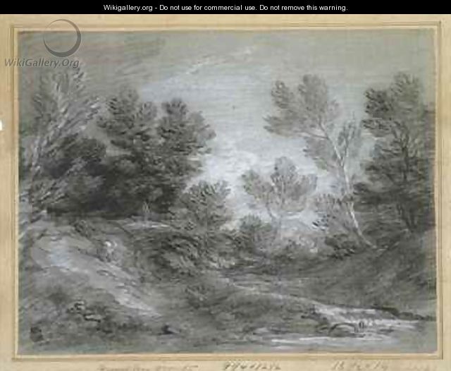 A Woodland Stream - Thomas Gainsborough