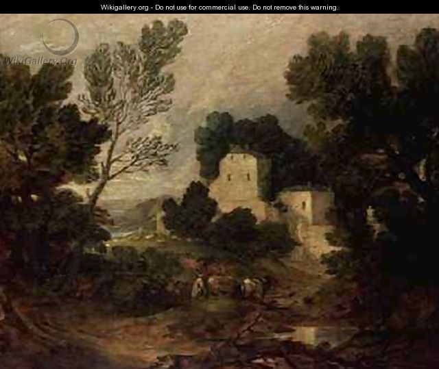A Romantic Landscape - Thomas Gainsborough