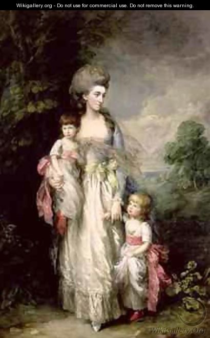 Mrs Moody and two of her children - Thomas Gainsborough