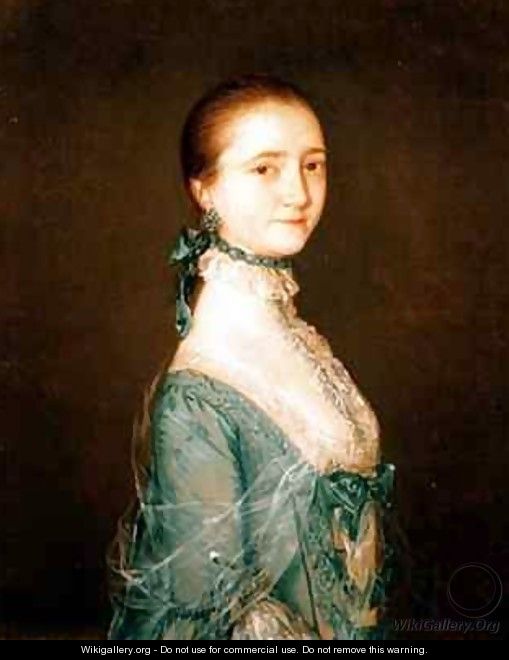 Elizabeth wife of Richard Colville in a blue dress - Thomas Gainsborough
