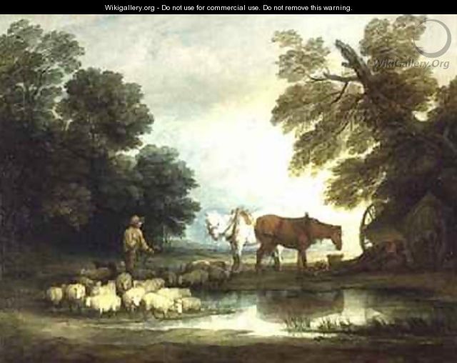 Shepherd by a Stream - Thomas Gainsborough