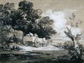 Wooded Landscape with Country Cart and Figures - Thomas Gainsborough
