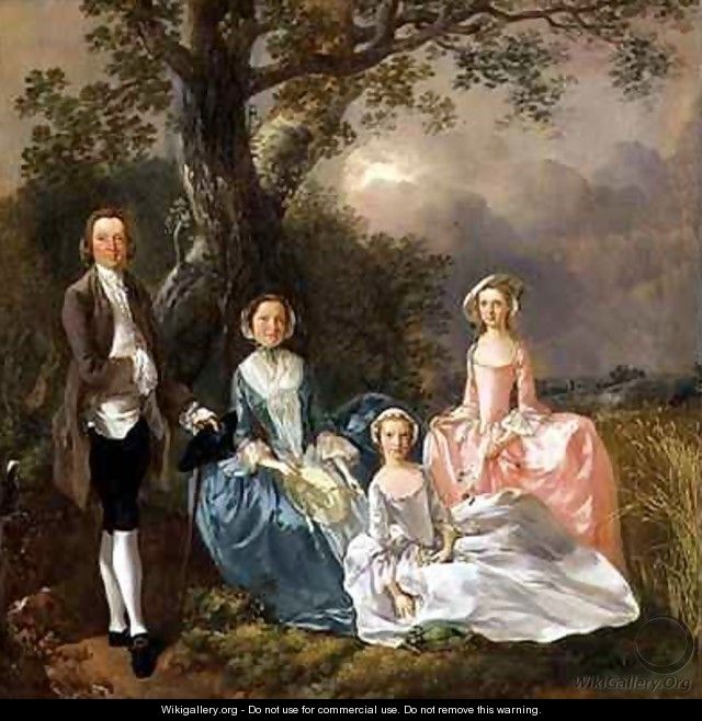 Mr and Mrs John Gravenor and their Daughters Elizabeth and Ann - Thomas Gainsborough