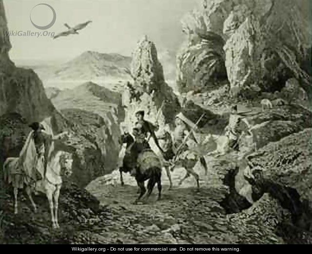 A Falcon Hunt near Yerevan Armenia - (after) Gagarin, Grigori Grigorevich