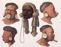 Heads of Botocudos Indians - Gallo Gallina