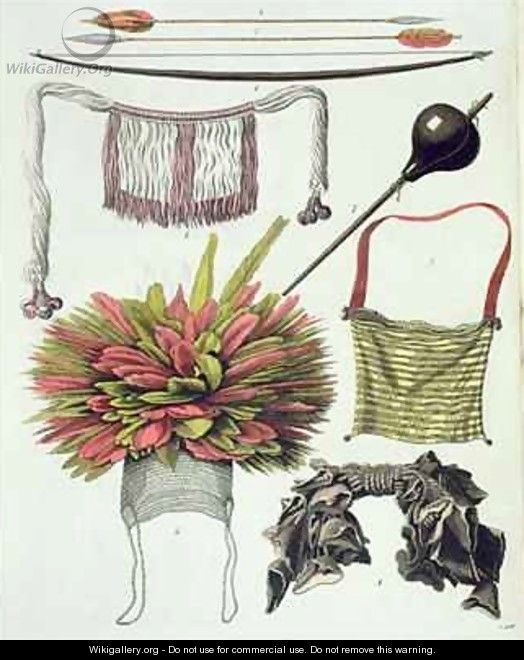 Objects belonging to the Camacani Indians - Gallina