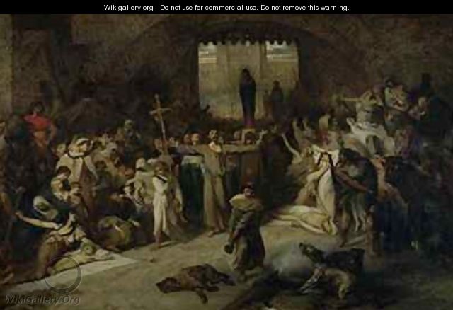 The Plague of Tournai in 1095 - Louis Gallait