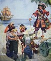 Pirate Chief burying treasure - R.J. Gallant