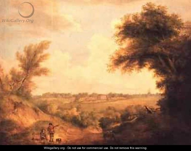 Landscape with house - Thomas Gainsborough