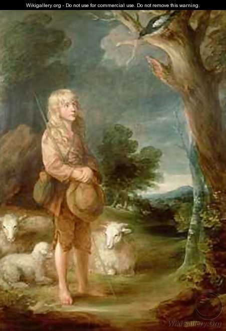 Shepherd boy listening to a magpie - Thomas Gainsborough