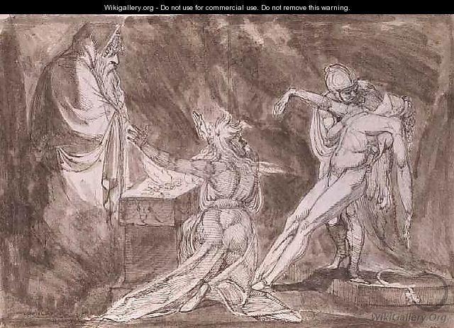 Study for Saul and the Witch of Endor - Johann Henry Fuseli