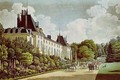 View of the Chateau de la Malmaison next to the park - Auguste Simon Garneray