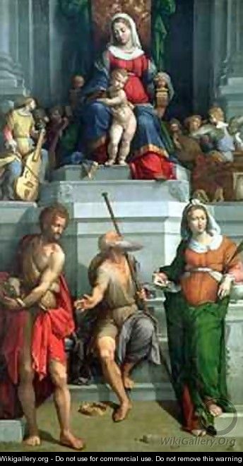 Madonna and Child with saints - Garofalo