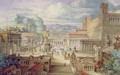 A Scene in Ancient Rome A Setting for Titus Andronicus - Joseph Michael Gandy
