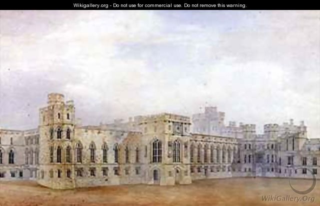 Windsor Castle and the North East View of the Upper Ward - Michael Gandy