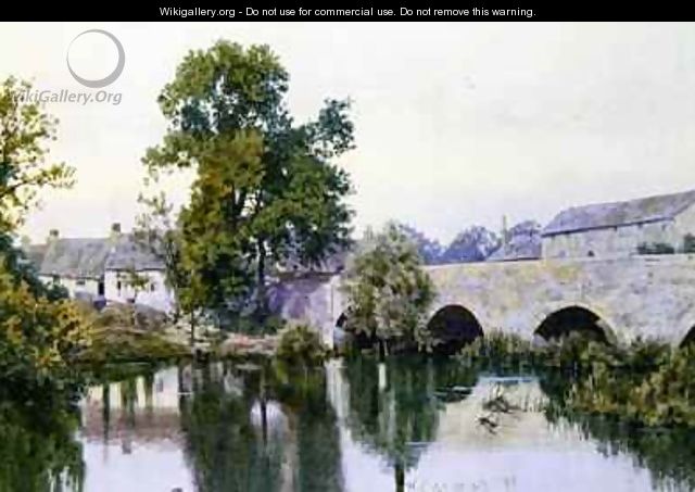 Stone bridge into village - William Fraser Garden