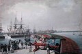 View of Revel the harbour and the Russian coast artillery - Johann Gau