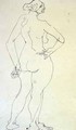 Female Nude with Hand on Hip - Henri Gaudier-Brzeska