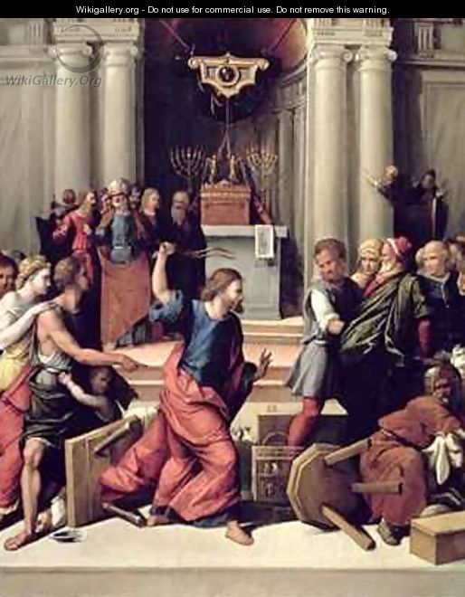 Christ Driving the Money Changers from the Temple - Garofalo