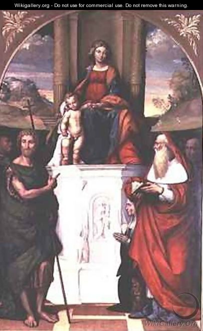 Madonna and Child with SS John the Baptist and Jerome - Garofalo