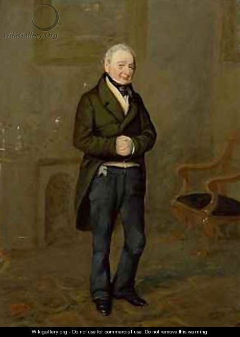 Portrait of a Household Steward of Bramham Park Yorkshire - George Garrard