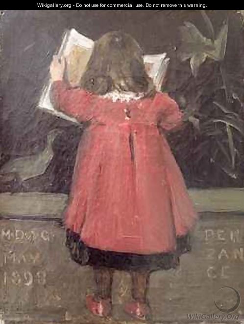 Portrait of the Artists daughter Alethea Garstin - Norman Garstin