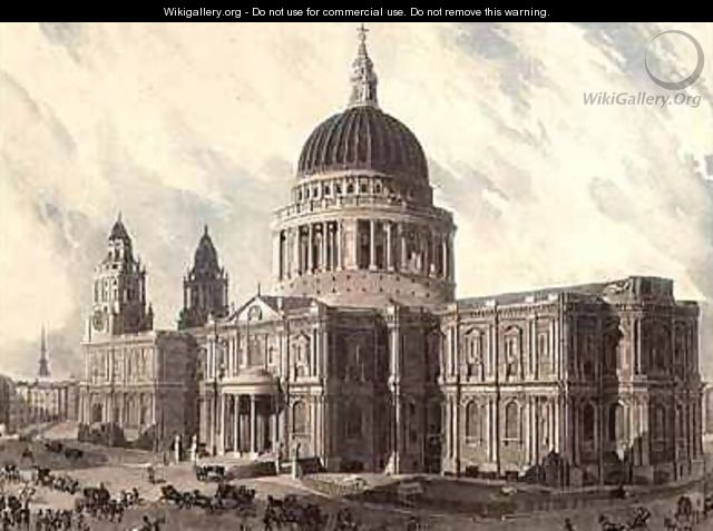 South East View of St Pauls Cathedral - (after) Gendall, John