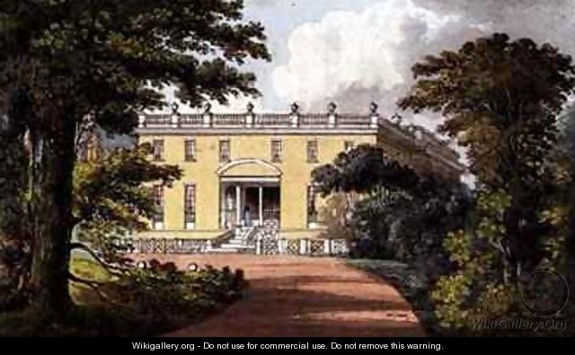 Nutwell Court from Ackermanns Repository of Arts - (after) Gendall, John