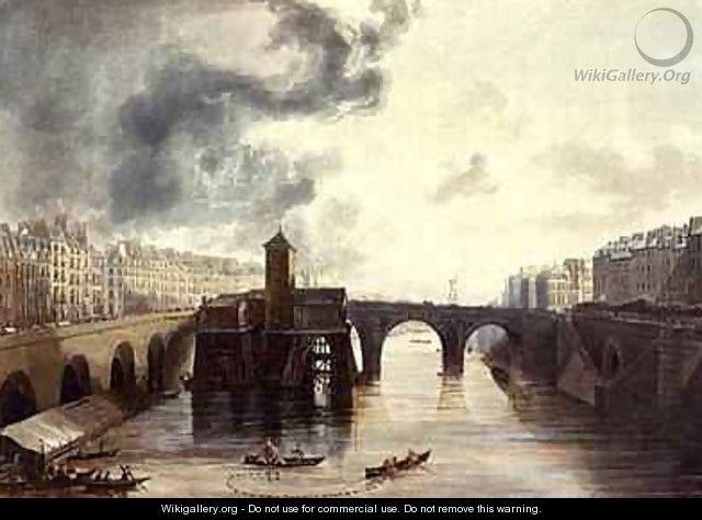 Pont Notre Dame from Views on the Seine - (after) Gendall, John