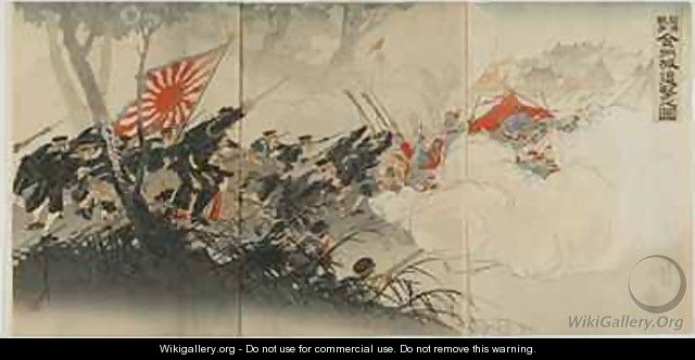 Battle at Jinzhou Meiji era - Ogata Gekko