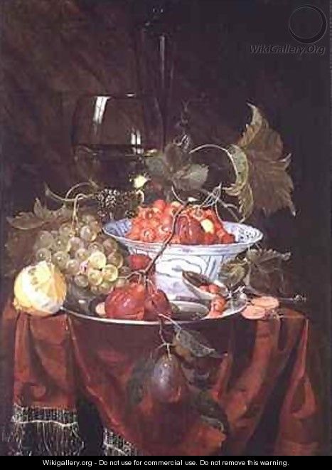 A Still life of Fruit - Nicolaes Van Gelder