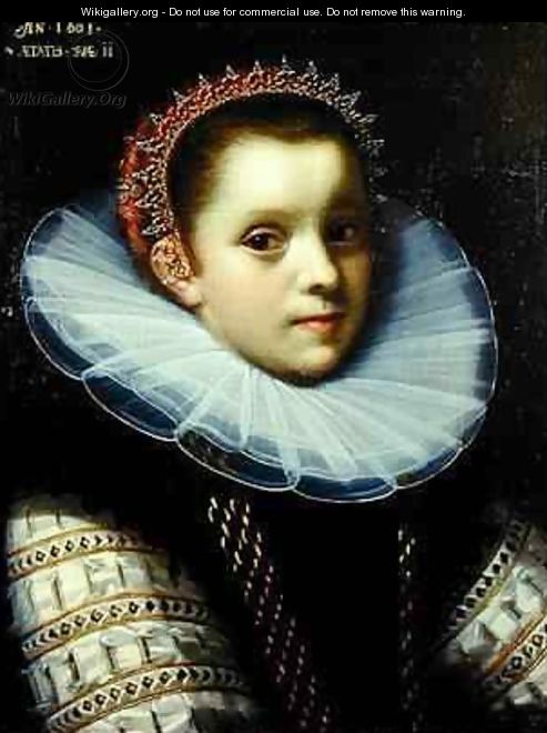 Portrait of a Young Girl Wearing a Ruff - Gortzius Geldorp