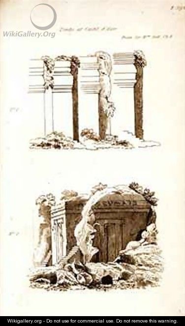 Tombs at Castel dAsso - (after) Gell, Sir William