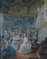 Marie Antoinette 1755-93 in her chamber at Versailles in 1777 - Jacques - Fabien Gautier - Dagoty