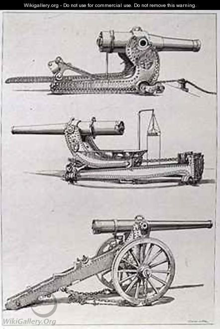 Three Forms of Artillery Gun - Saint-Elme Gautier