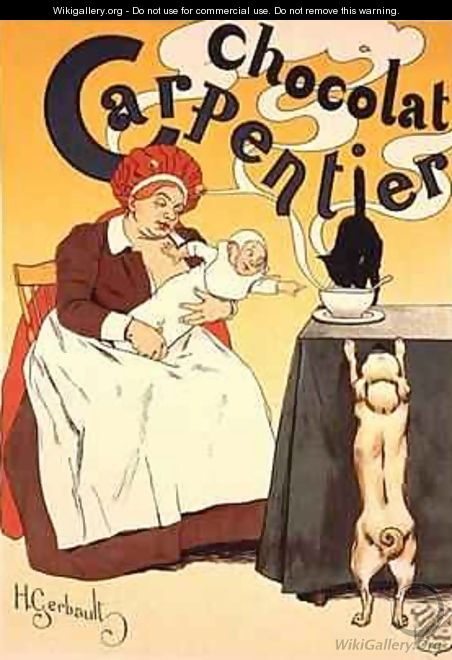 Reproduction of a poster advertising Carpentier Chocolate - Henri Gerbault