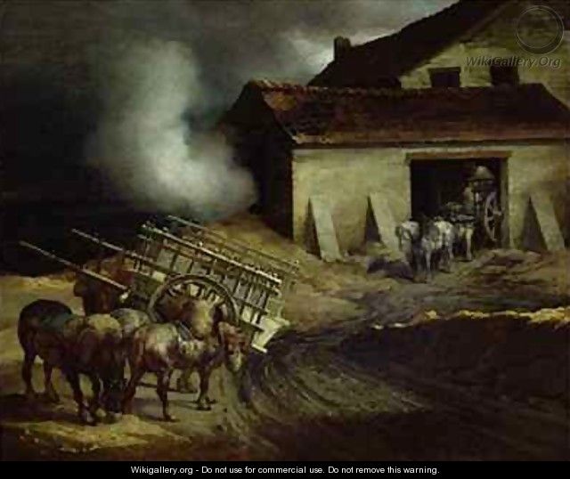The Kiln at the Plaster Works 2 - Theodore Gericault