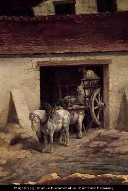 The Kiln at the Plaster Works - Theodore Gericault